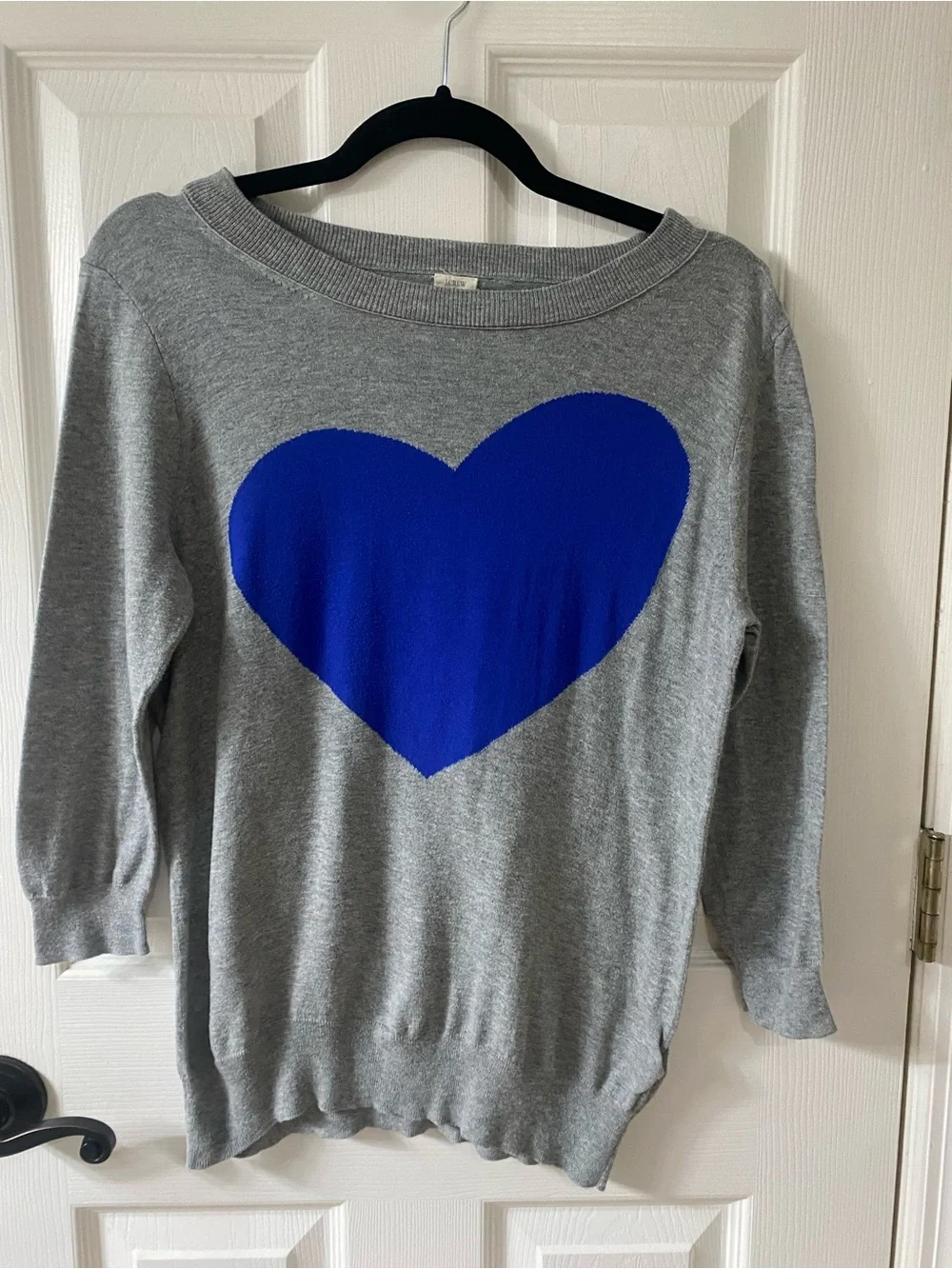 J Crew lightweight heart sweater